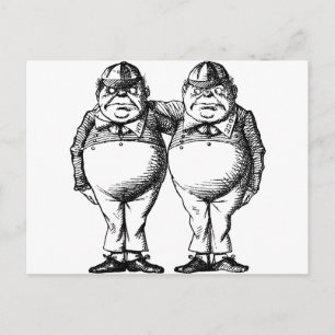 Tweedle Dee and Tweedle Dum Postcard