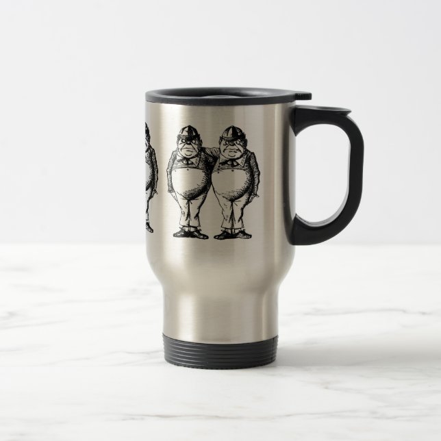 Tweedle Dee and Tweedle Dum Travel Mug (Right)