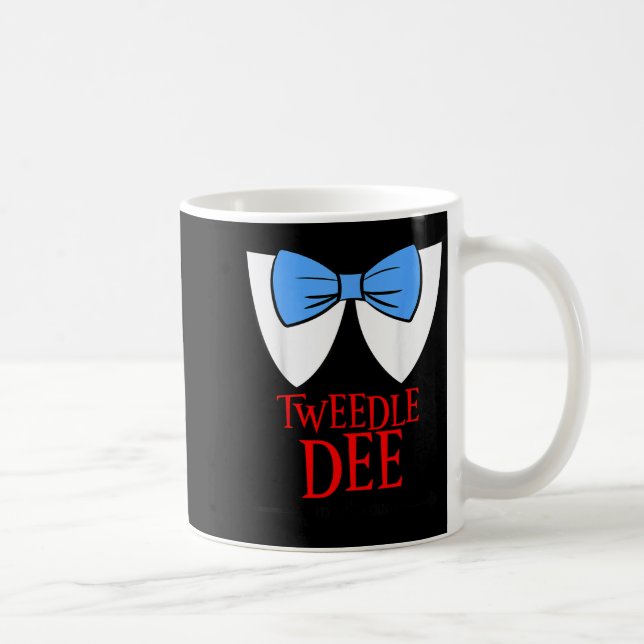 Tweedle Dee I'm With Dum - Lazy Couple Halloween C Coffee Mug (Right)