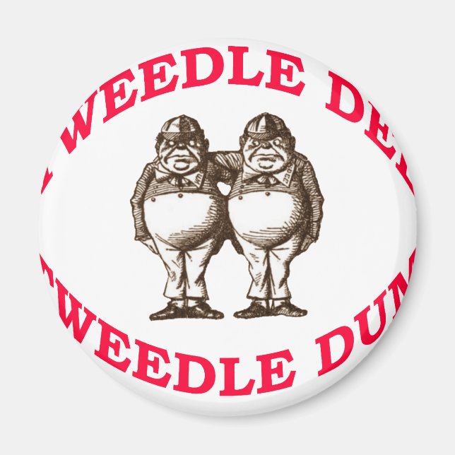 Tweedle Dee & Tweedle Dum Magnet (Front)