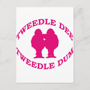 Tweedle Dee & Tweedle Dum Postcard