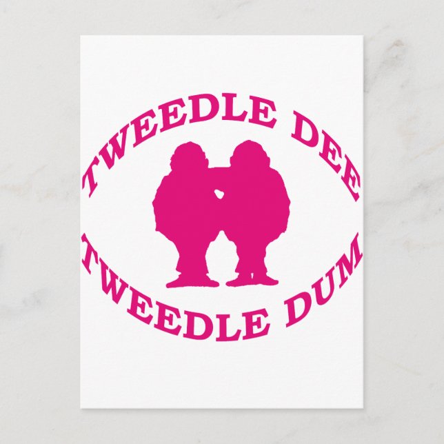 Tweedle Dee & Tweedle Dum Postcard (Front)