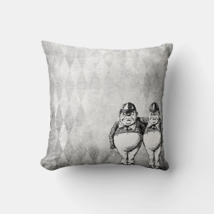 Tweedledee and Tweedledum Wonderland Cushion