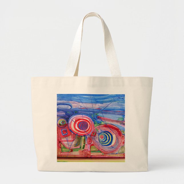 Tweedledee Und Tweedledum Large Tote Bag (Front)