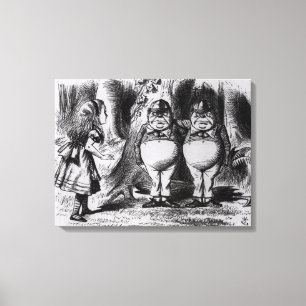 Tweedledum and Tweedledee Canvas Print