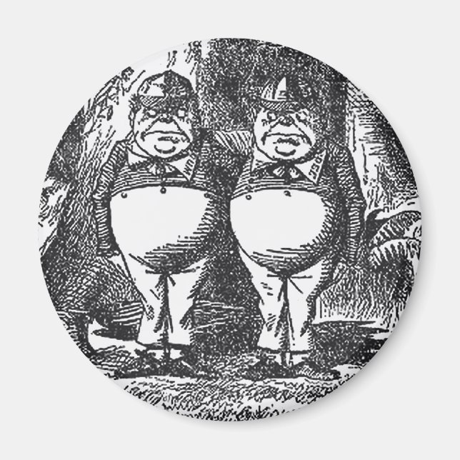Tweedledum and Tweedledee Magnet (Front)