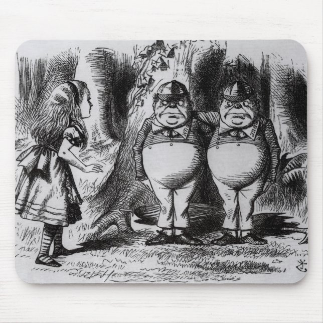 Tweedledum and Tweedledee Mouse Mat (Front)