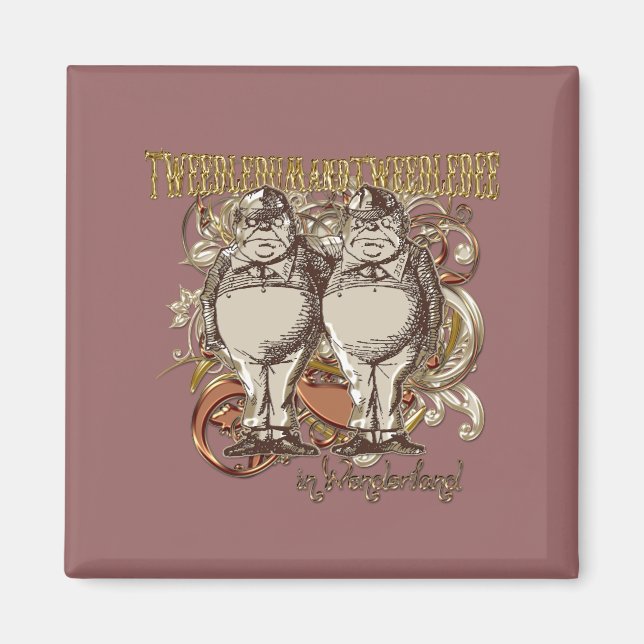 Tweedledum & Tweedledee Carnivale Style Gold Ver. Magnet (Front)