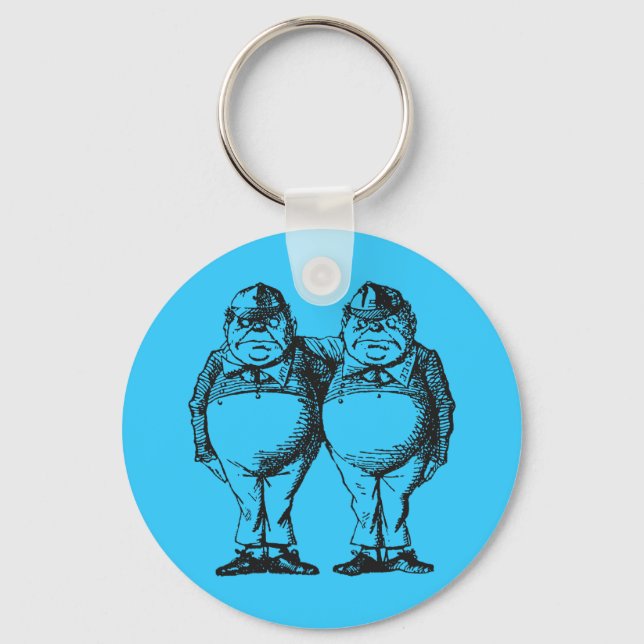 Tweedledum & Tweedledee Key Ring (Front)