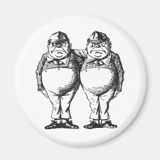 Tweedledum & Tweedledee Magnet (Front)