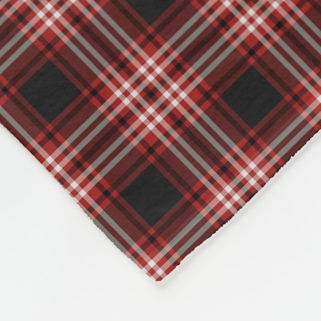 Tweedside Scotland District Tartan Fleece Blanket (Corner)