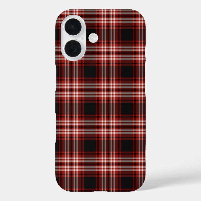 Tweedside Tartan Red and Black Plaid Case-Mate iPhone Case (Back)