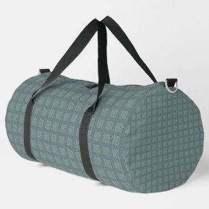 Tweedy Wool Grey and Sage Duffle Bag