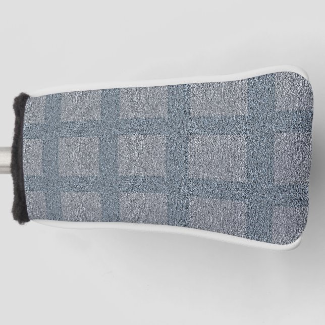 Tweedy Wool Grey and Sage Golf Head Cover (Front)