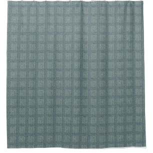 Tweedy Wool Grey and Sage Shower Curtain