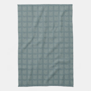 Tweedy Wool Grey and Sage Tea Towel