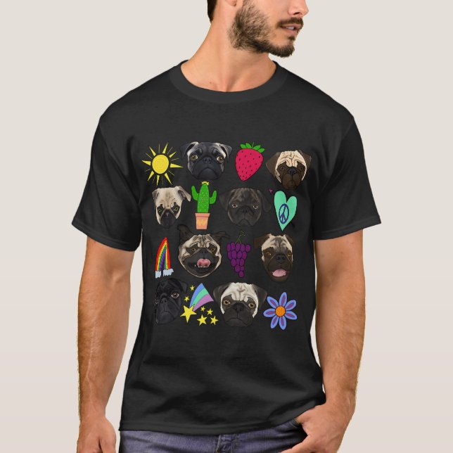 Tweeny-Bopper Pugs! T-Shirt (Front)