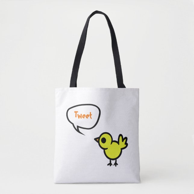 Tweet Bird Tote Bag (Front)