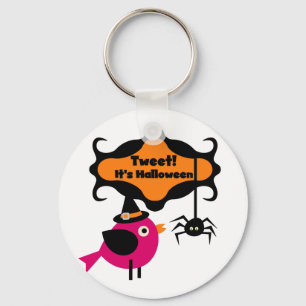 Tweet Halloween T-shirts and Gifts Key Ring