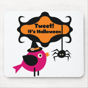 Tweet Halloween T-shirts and Gifts Mouse Mat