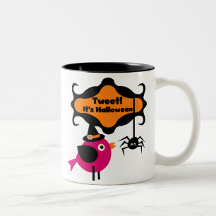 Tweet Halloween T-shirts and Gifts Two-Tone Coffee Mug
