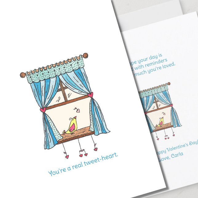 Tweet Heart Bird Valentine's Day Card (Creator Uploaded)