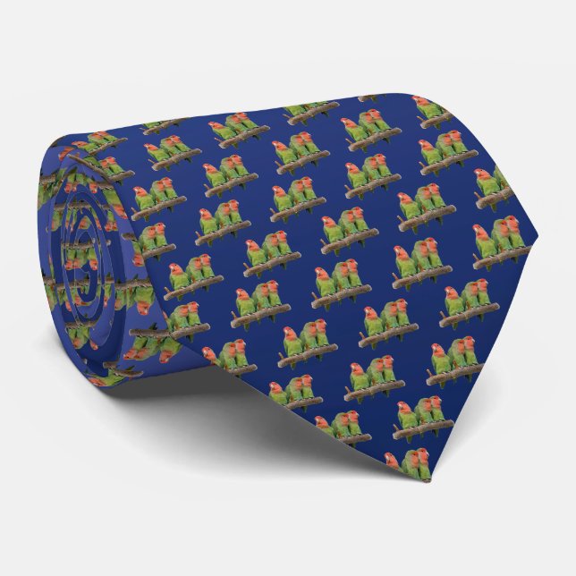 Tweet Trio Frenzy Tie Double Sided (Blue Mix) (Rolled)
