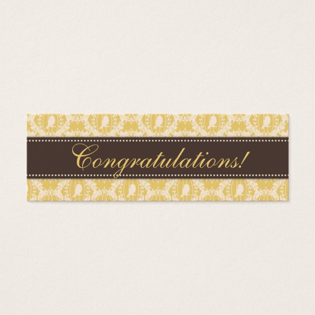 Tweet Tweet Baby Skinny Gift Tag 3 (Front)