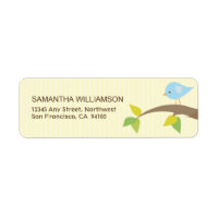 Tweet! Tweet! Return Address Labels (yellow)