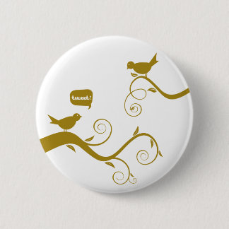 Tweet! Tweet! Springtime! 6 Cm Round Badge