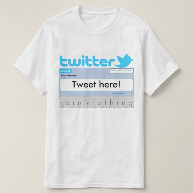 Tweet your own shirt! T-Shirt (Design Front)