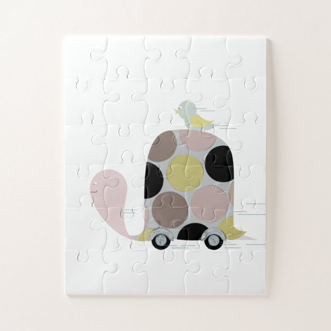 Tweeter on a Turtle Jigsaw Puzzle (Vertical)