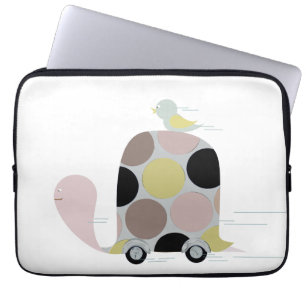 Tweeter on a Turtle Laptop Sleeve