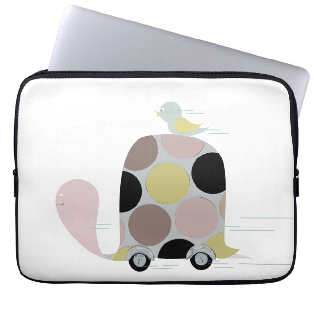 Tweeter on a Turtle Laptop Sleeve (Front)