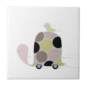 Tweeter on a Turtle Stone Coaster