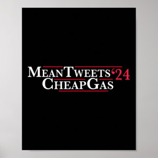 Tweets 24 Cheap Gas Price Gas Trump 2024  Poster