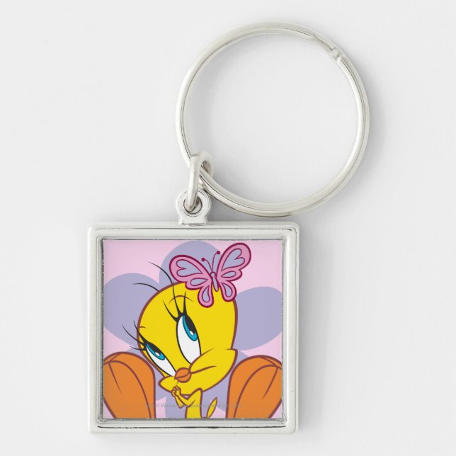 TWEETY™ and Butterfly Key Ring (Front)