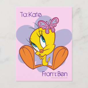 Tweety and Butterfly Postcard