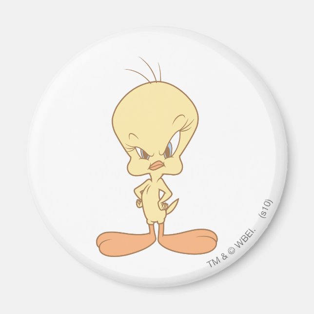 Tweety Angry Magnet (Front)