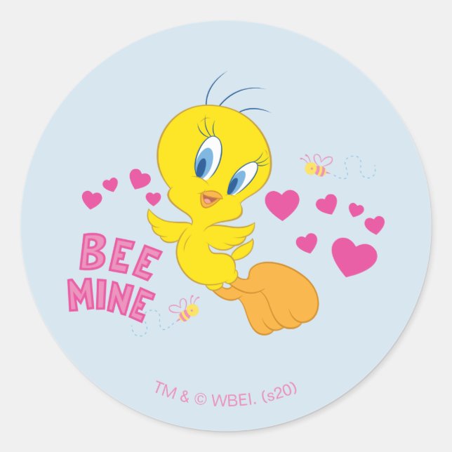 TWEETY™ - Bee Mine Classic Round Sticker (Front)