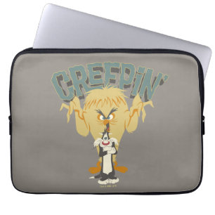 TWEETY BIRD MONSTER™ "Creepin'" Behind SYLVESTER™ Laptop Sleeve