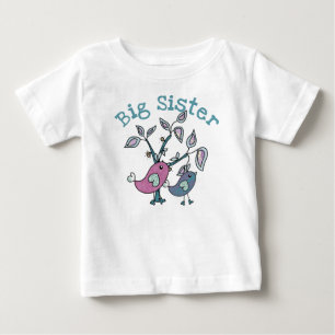Tweety Birds Big Sister Baby T-Shirt