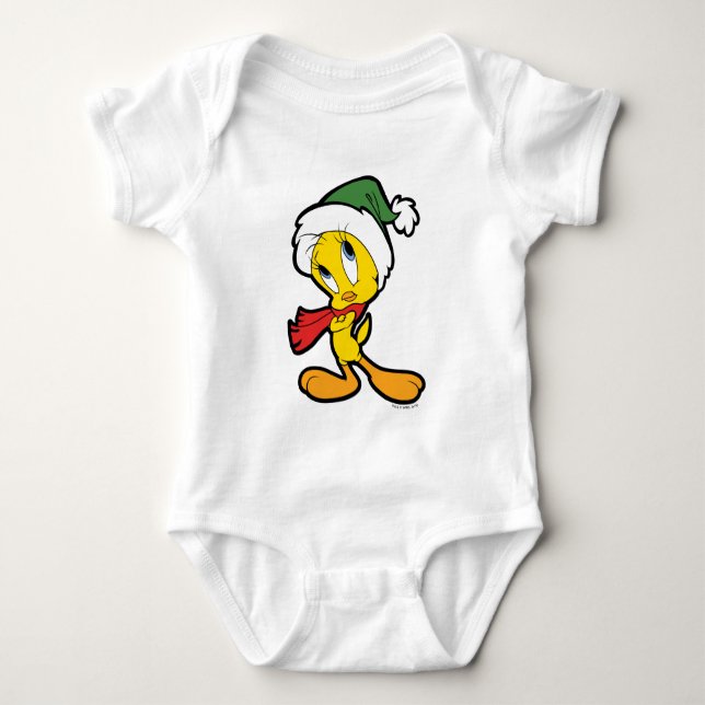 TWEETY™ Christmas Thoughts Baby Bodysuit (Front)