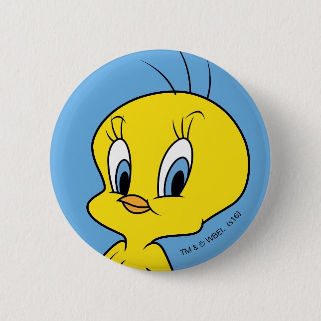 TWEETY™ | Clever Bird 6 Cm Round Badge (Front)