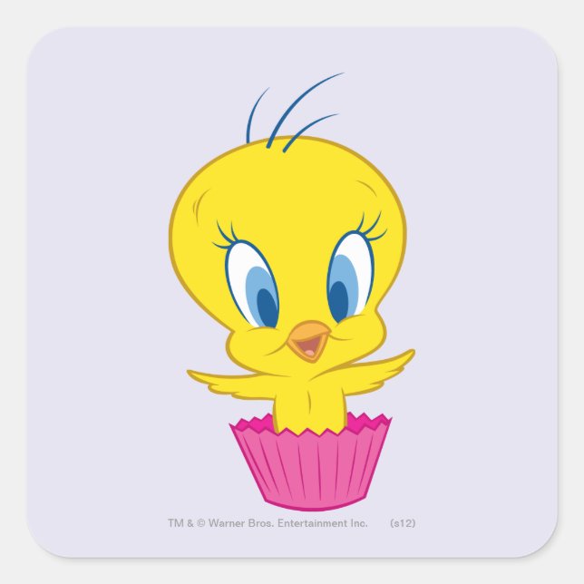 TWEETY™ Cupcake Square Sticker (Front)