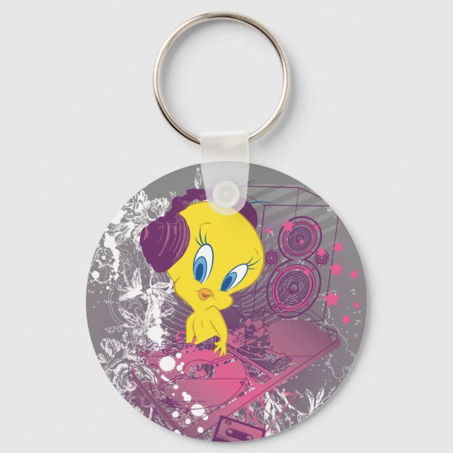 Tweety Djing Key Ring (Front)