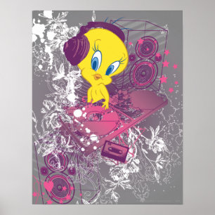 TWEETY™ Djing Poster