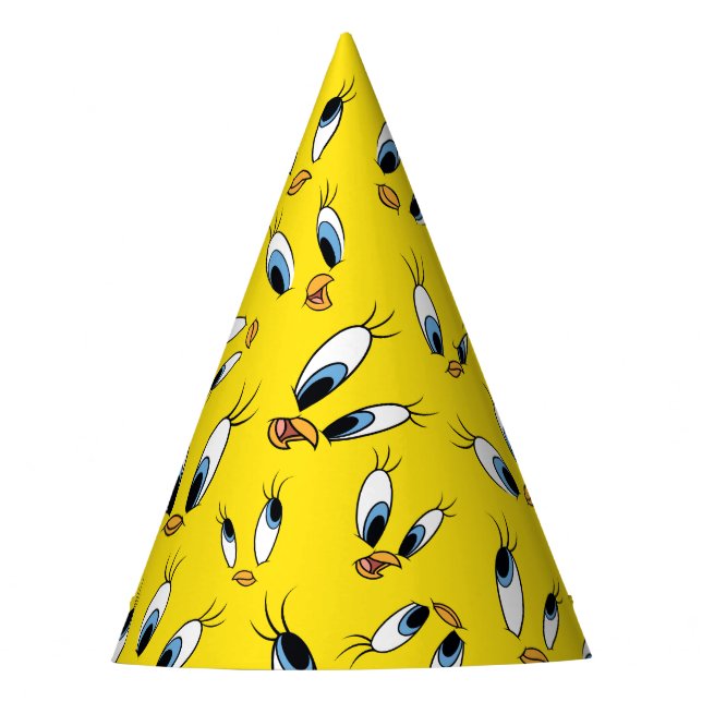 TWEETY™ Face Pattern Party Hat (Front)