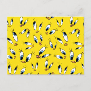 TWEETY™ Face Pattern Postcard