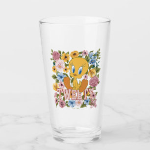 TWEETY™ Floral Embroidery Graphic Glass